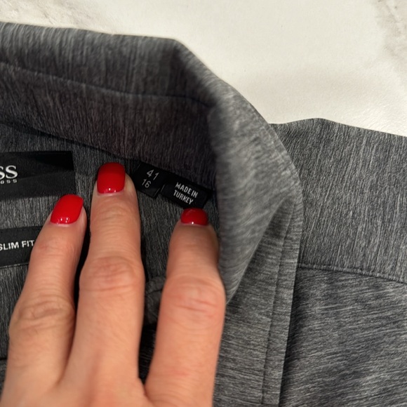 NWT 🏷️ BOSS Hugo boss travel slim fit long sleeve tshirt size S - Picture 4 of 12